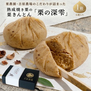 栗きんとん 「 栗の深雫 」 1箱 くりのしずく 6個