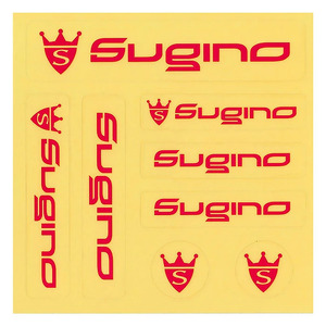 Sugino Sticker Sheet Clear ステッカー クリア 自転車パーツ スギノエンジニアリング 12-094