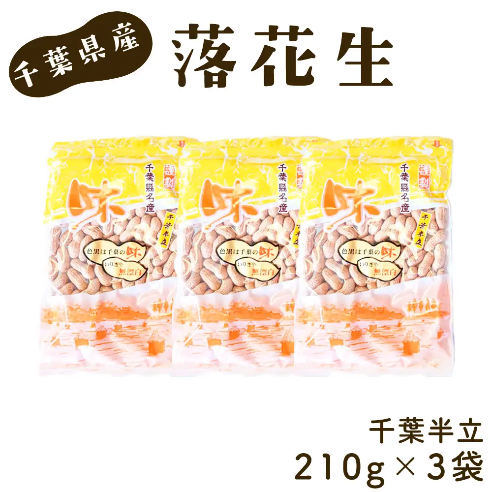 No.029 千葉県産落花生・千葉半立3袋