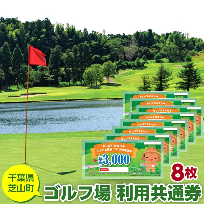 No.008 芝山町ゴルフ場利用券　8枚