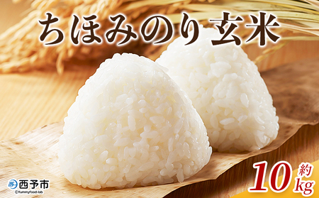 ＜令和7年産 ちほみのり 玄米 10kg＞げんまい 米 こめ コメ ご飯 穀物 10キロ 産地直送 愛媛県産 西予市産 特産品 やまこのうえん 愛媛県 西予市【常温】『2025年9月上旬より順次出荷予定』UYN0002