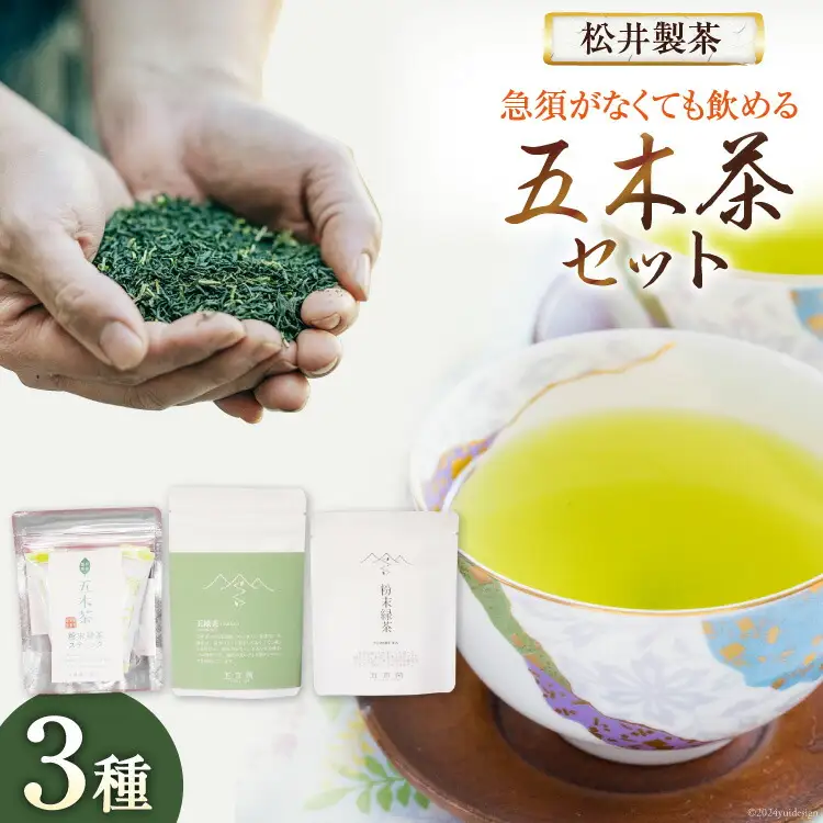 お茶 緑茶 急須がなくても飲める 五木茶 3種 セット [松井製茶 熊本県 五木村 51120226]