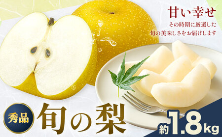 先行予約 梨 おまかせ梨 秀品 約1.8kg 《8月上旬-10月上旬頃出荷》日本フルーツ株式会社 フルーツ 旬の品種 