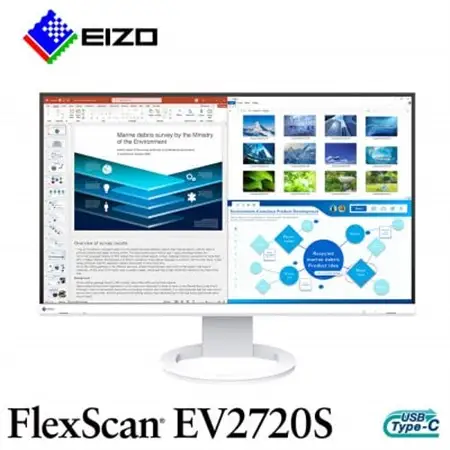 EIZO USB Type-C搭載27型液晶モニター FlexScan EV2720S ホワイト【1609244】