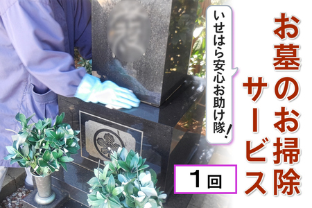 いせはら安心お助け隊！お墓のお掃除サービス1回 [1022]