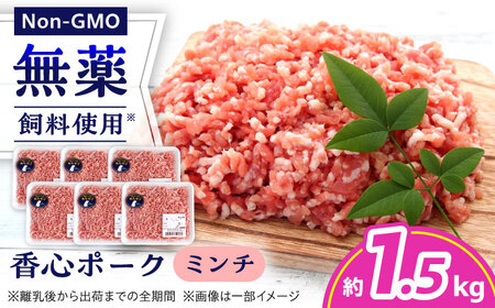 『香心ポーク』ミンチ 約250g×6パック 豚肉ミンチ[AYCK003]