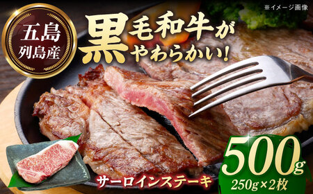 五島列島産 黒毛和牛 サーロインステーキ 250g×2枚 五島市/山口Farm[PGJ017]