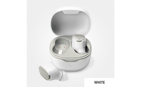 【ホワイト】Bluetooth 5.3 IPX5 防滴 完全ワイヤレス ステレオイヤホン カナルタイプPG-BTE17TW AOS0001VC02