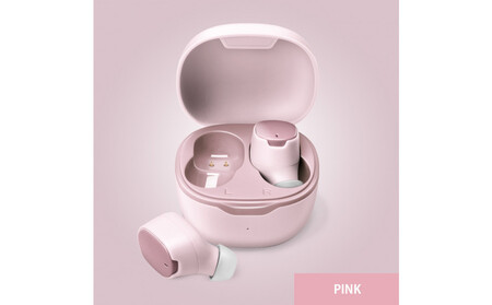 【ピンク】Bluetooth 5.3 IPX5 防滴 完全ワイヤレス ステレオイヤホン カナルタイプPG-BTE17TW AOS0001VC04
