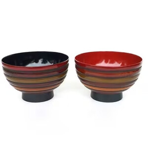 夫婦椀 こま塗り（12cm）