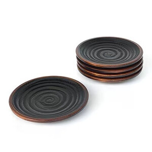 【香川漆器】茶托 5枚組 象谷渕すり(12cm)