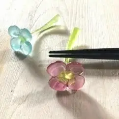 【ガラス】摘花はしおき（2個セット）