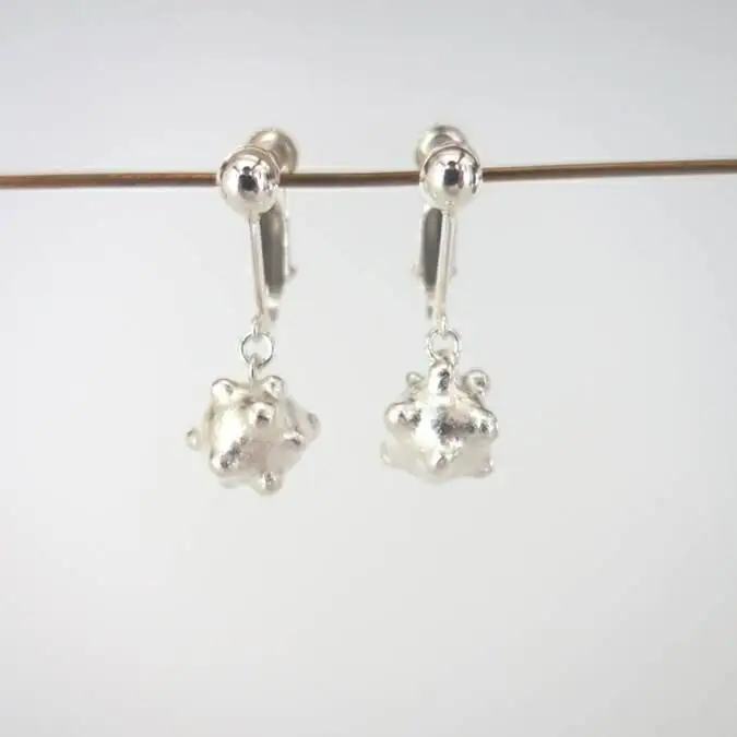 【金工】コンペイトウイヤリング