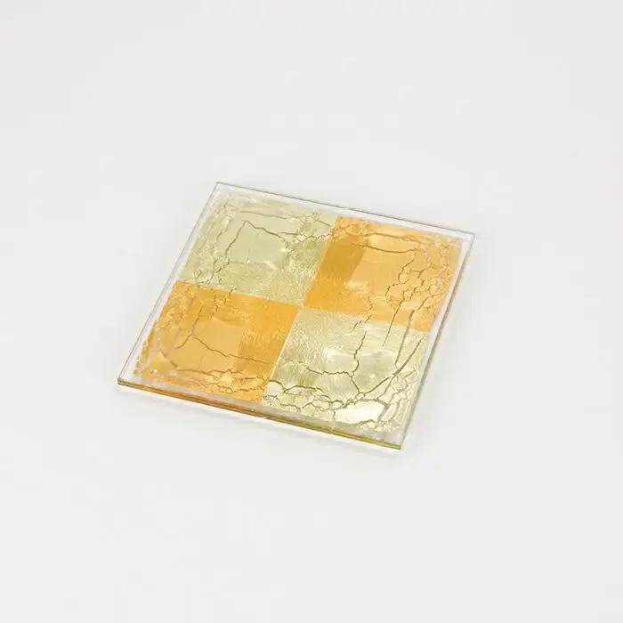 【金沢箔】箔ガラス「四角」
