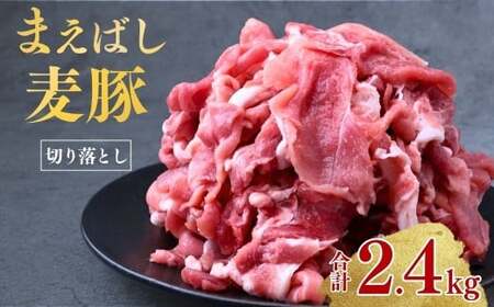豚肉 まえばし麦豚 満喫セット 切り落とし 計2.4kg 麦豚肉