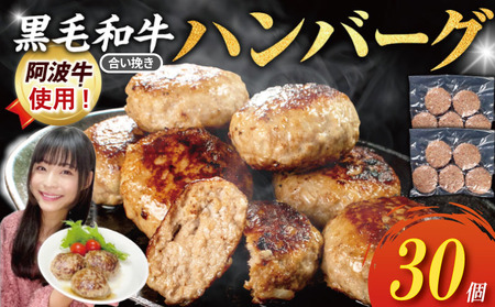 ハンバーグ 30個 合い挽き 阿波牛使用 ハンバーグ
