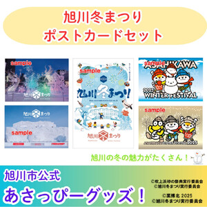 ＼旭川市の冬がいっぱい！／旭川冬まつりポストカード（５枚セット）_05065