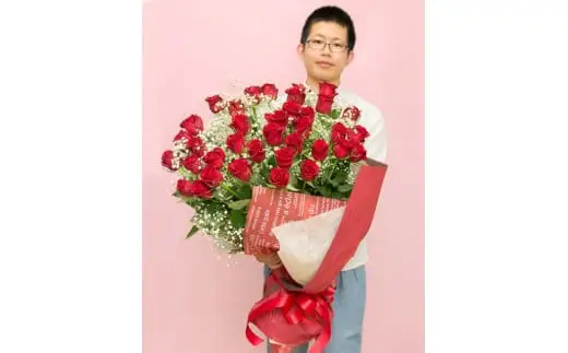 赤バラの花束 36本「ロマンチックな瞬間」【記念日に届くお花 36本 世界らん展 フラワードリームジャパンカップ 国内主要コンテスト受賞 贈り物 メッセージフラワー 神奈川県 小田原市 バラ バラ】