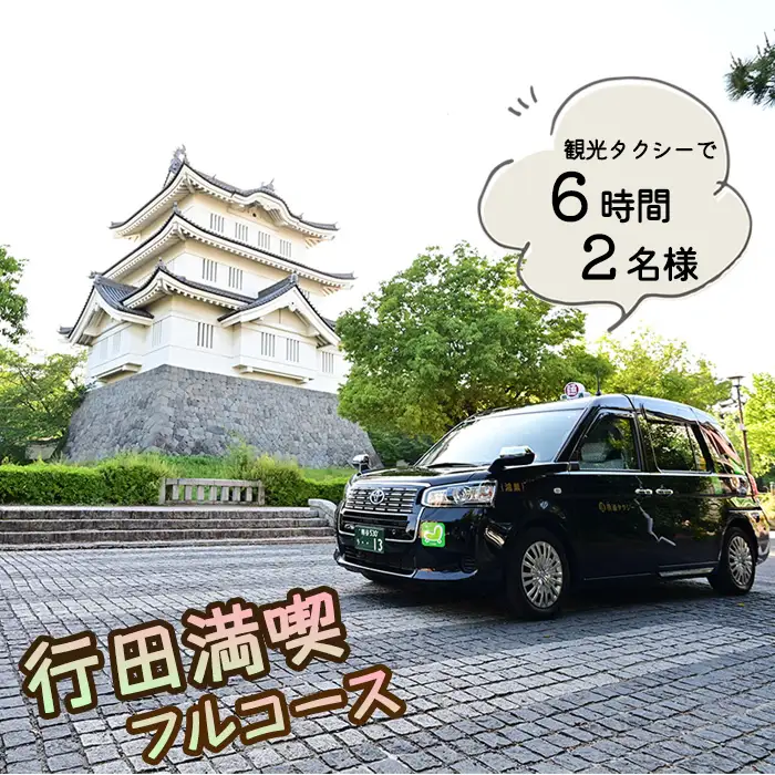観光タクシーで行く！6時間行田満喫フルコース（2名様） No.492