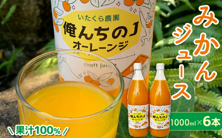 みかん ジュース 1000ml×6本 ジュース