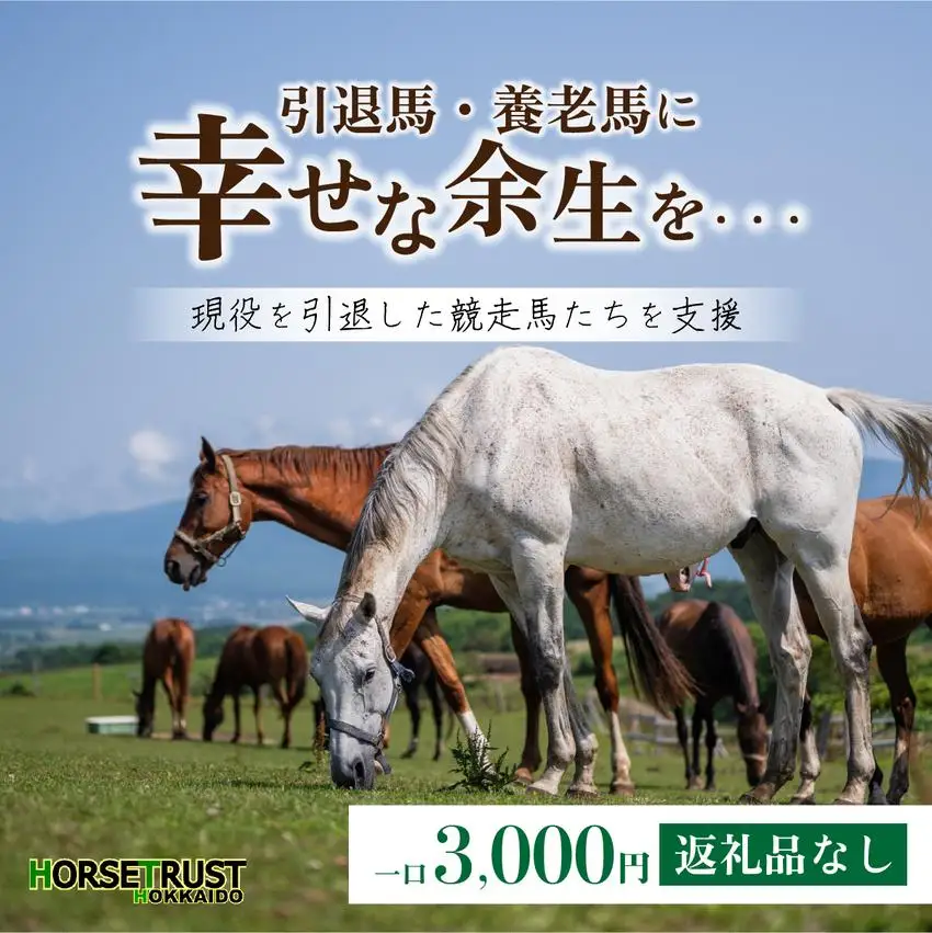 ホーストラスト北海道引退馬支援 3000円分