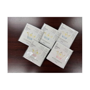  折り鶴再生ジャガードタオルハンカチ5枚セット