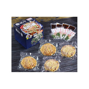 徳川特製お好み焼 【豚肉・イカ入り（2食）豚肉・そば入り（2食)セット 】