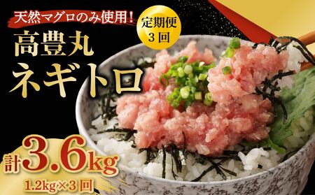 【ねぎとろ】高豊丸 ねぎとろ 3.6kg 【各1.2kg×3回定期便】