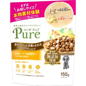 コンボ ピュア ドッグ 厳選チーズ・国産鶏肉入り 150g ｘ12(ケース単位) ドッグフード