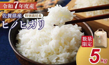 R７年度産（令和７年）特別栽培米 佐賀ブランド 米「 ヒノヒカリ 」（5kg）田中農場 精米 白米 5キロ B130-082
