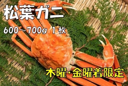 OM-18　ボイル松葉ガニ（600ｇ～700ｇを1枚）【木曜・金曜到着限定】