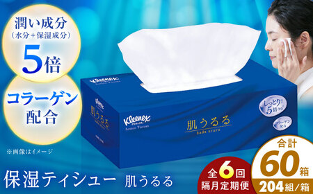 【全6回定期便(2ヵ月に1回)】クリネックス ティシュー ローション肌うるる 10箱 開成町 ティッシュ ペーパー[BDBH004-3]
