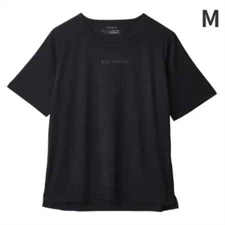 ドクターエア リカバリーTシャツ M　ブラック　ふるさと納税　摂津市【1635845】
