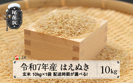 令和7年産 玄米 はえぬき 10kg ja-hagxa10