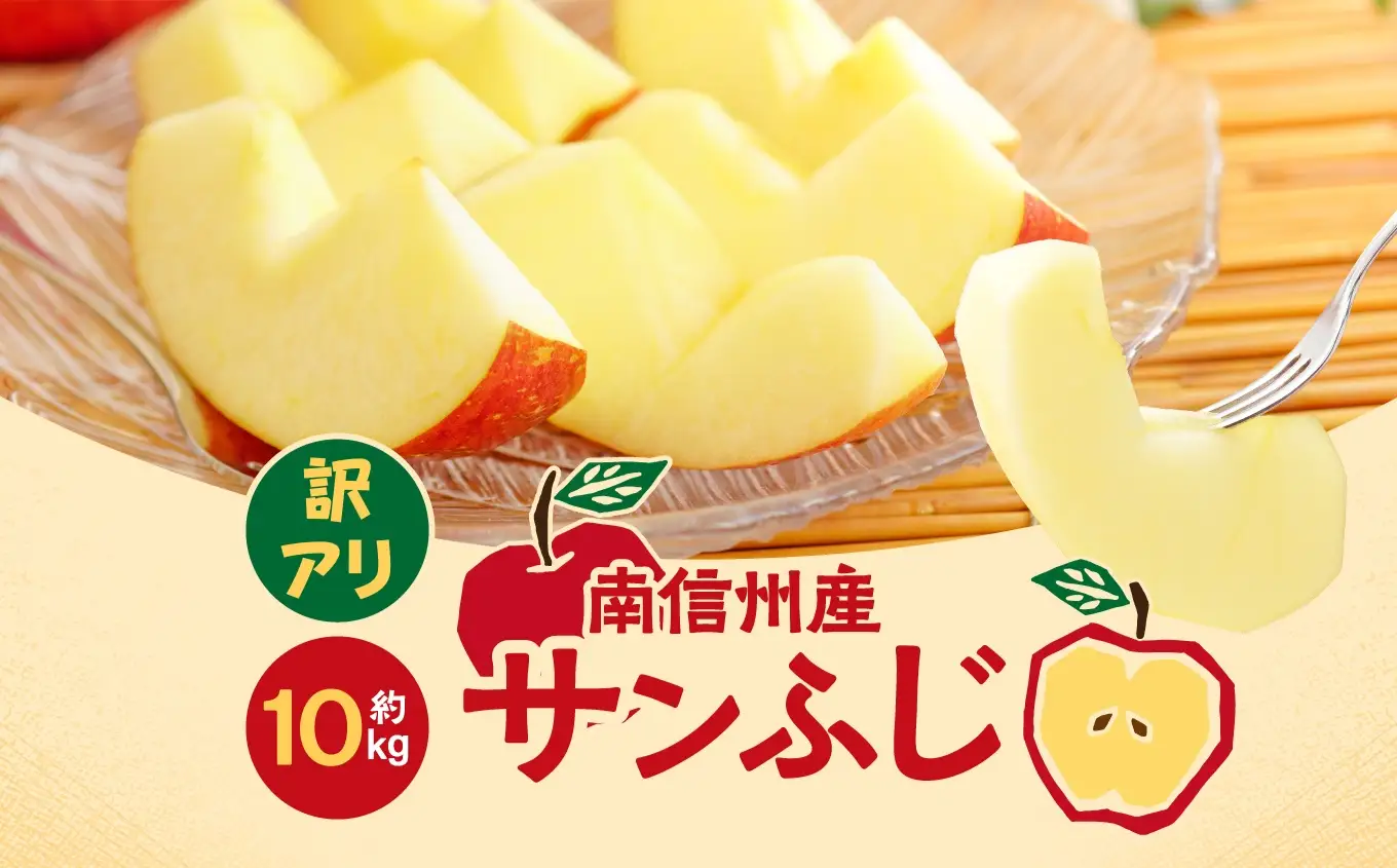 訳あり品 長野県産 サンふじ 約10kg ＜2027年1月上旬～2月上旬発送＞ | 長野県 飯田市