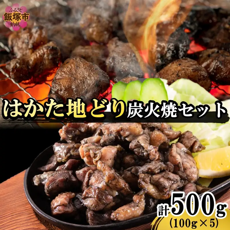 はかた地どり炭火焼きセット500g【A4-043】
