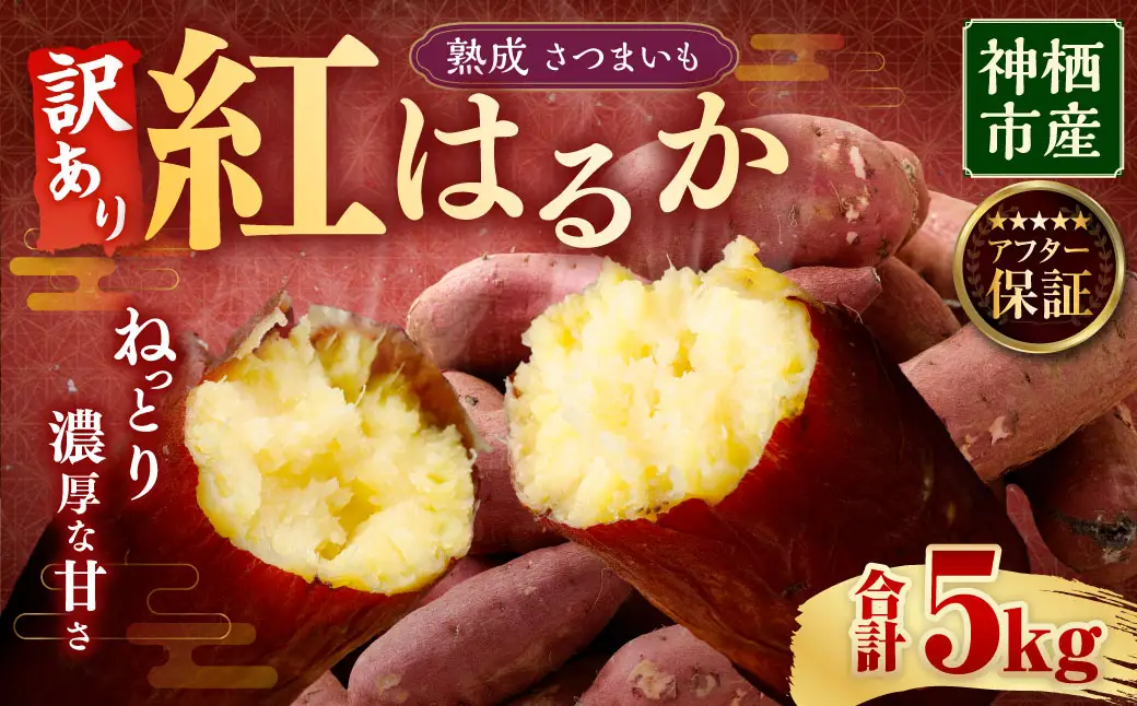 【 訳あり 】“熟成” 茨城県産 神栖市産 さつまいも 【 紅はるか 】 約5kg 芋 いも サツマイモ 野菜 やさい 国産 