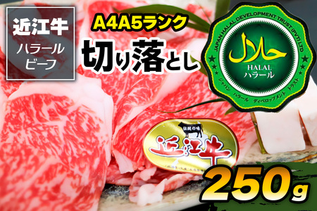 近江牛A4A5ランク 切り落とし250g ハラルビーフ [1169]