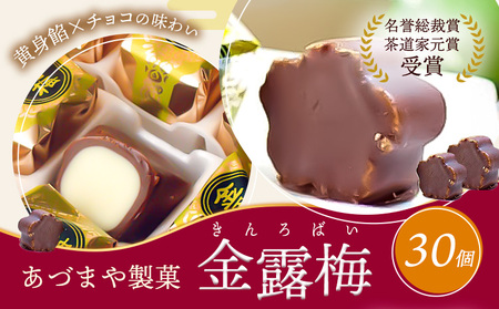  和菓子 黄身餡子 チョコレート 金露梅 30個 