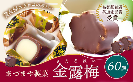 和菓子 黄身餡子 チョコレート 金露梅 60個