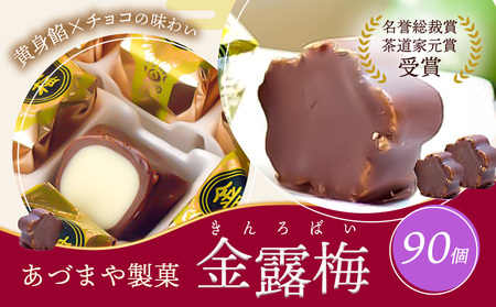  和菓子 黄身餡子 チョコレート 金露梅 90個