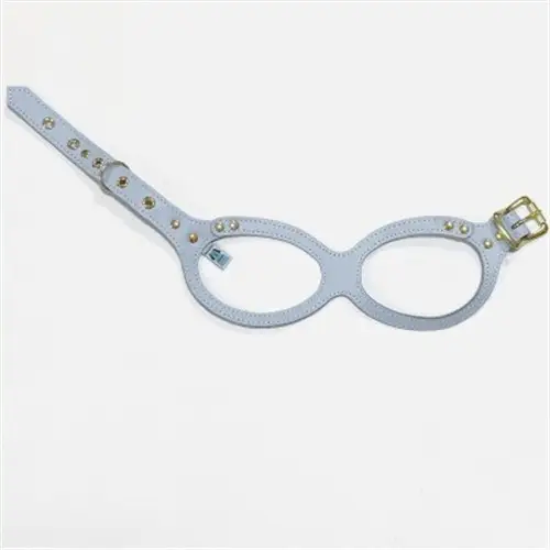 メガネハーネス【S+サイズ】サムシングブルー ゴールド金具(本革製) kazama premium【1641410】