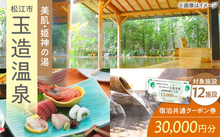 宿泊券 共通クーポン券 玉造温泉 30000円分 [ALHN002] ホテル チケット 観光 宿泊