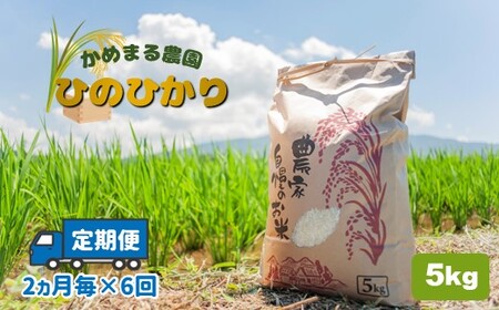 【 定期便 6回 】 かめまる農園の「ひのひかり」5kg（2ヶ月毎×6回） | 米 こめ お米 おこめ 白米 精米 定期便 熊本県産 熊本県 玉名市