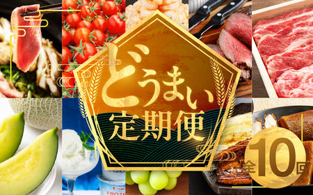 穂の国の恵み 定期便 全10回 ABコース どうまい