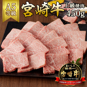 宮崎牛上級焼肉450g N061-YB335