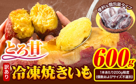 芋 さつまいも 冷凍焼きいも 訳あり 約600g 《1-5日以内に出荷予定(土日祝除く)》さつまいも 芋 焼き芋 焼きいも アイス 甘い 冷凍 秋 旬 熊本県 大津町 紅はるか 焼き芋 個包装 小分け 熊本県産