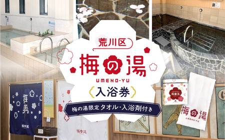 梅の湯スペシャル入浴券(大人1枚)【063-002】銭湯 サウナ 入浴剤 利用券 チケット レジャー 体験 観光 東京都 荒川区