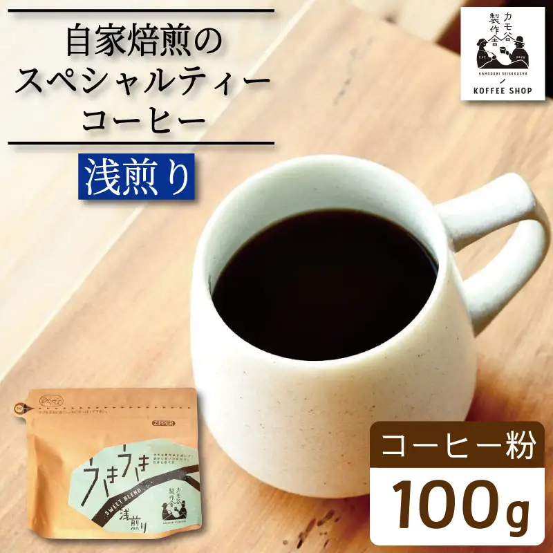 コーヒー 浅煎り 粉 100g コーヒー