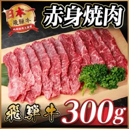 飛騨牛 赤身(焼肉・BBQ用) 約300g【冷蔵便】A4～A5等級 黒毛和牛【配送不可地域：離島】【1646121】
